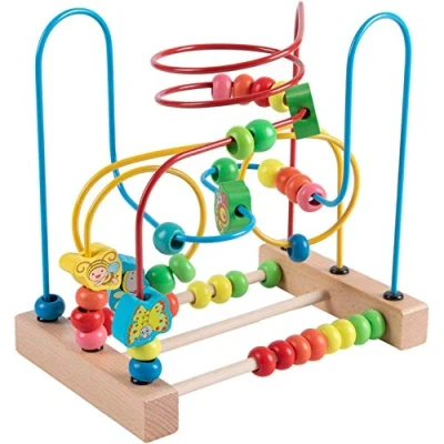 Afbeelding van Jacootoys Pareldoolhof voor peuters, onderzetter, educatief speelgoed in cirkelvorm, jongens en meisjes, babycadeau