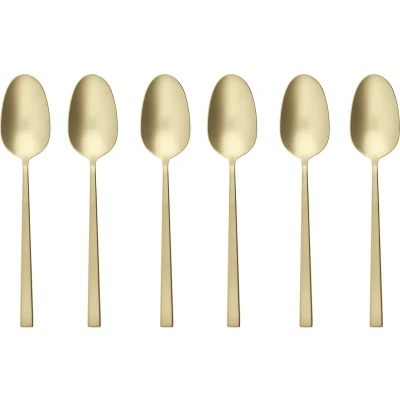Afbeelding van Sambonet Koffielepels Rock Champagne 6 Stuks