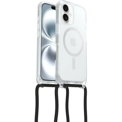 Afbeelding van Otterbox React Necklace Mag iPhone 16 Hoesje transparant