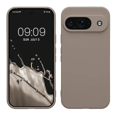 Afbeelding van kwmobile telefoonhoesje geschikt voor Google Pixel 9 Hoesje smartphone Precisie camera uitsnede In taupe