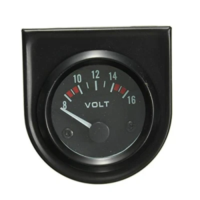 Afbeelding van Mintice 2&quot; 52mm Universele Auto Motor Rook Tint Len Licht Indicator Spanningsmeter Meting