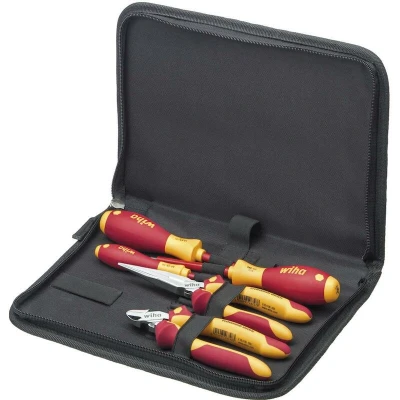 Image de WIHA Z99000206 set d&#039;outils d&#039;électricien tournevis pinces coupantes 6 pièces incl. chemise 26755