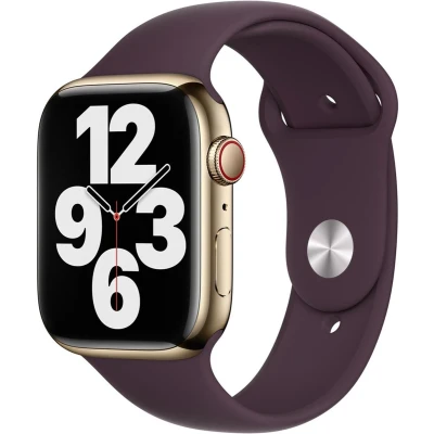 Afbeelding van Sport Band voor de Apple Watch Series 1 t/m 9 / SE (38/40/41 mm) 10 (42 Maat S/M Elderberry