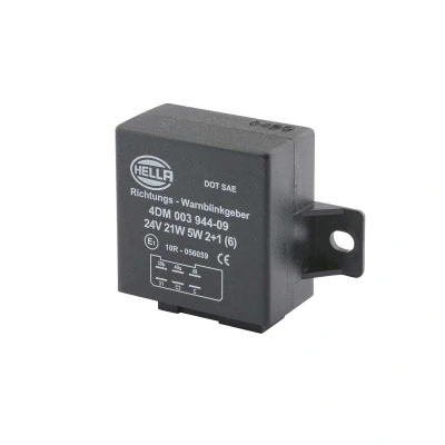 Afbeelding van HELLA 4DM 003 944 091 Knipperlicht Relais 24 Met houder voor aanhangwagen