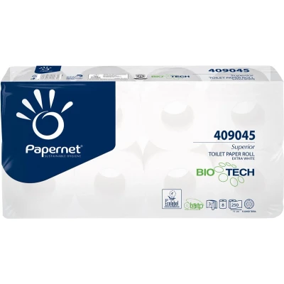 Afbeelding van Papernet Toiletpapier Superior, 3 laags, 250 Vellen, Pak Van 8 Rollen