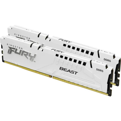 Afbeelding van Kingston FURY Beast (2 x 32GB, 6400 MHz, DDR5 RAM, DIMM 288 pin), Wit