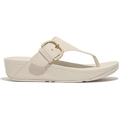 Afbeelding van Fitflop Sandales LULU en cuir avec boucle résine pour femme, beige, 38 EU, EU