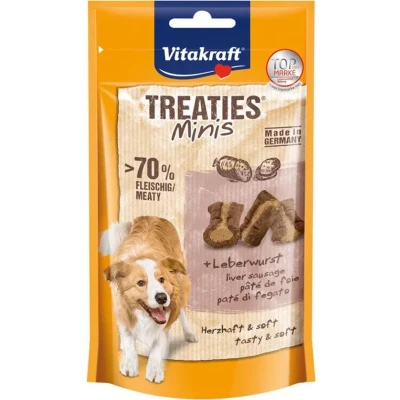 Afbeelding van 2x48g Vitakraft Treaties Bits Mini Leverworst Hondensnacks