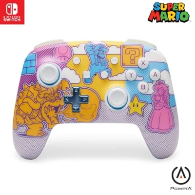Afbeelding van PowerA Geavanceerde Draadloze Controller voor Nintendo Switch Mushroom Kingdom