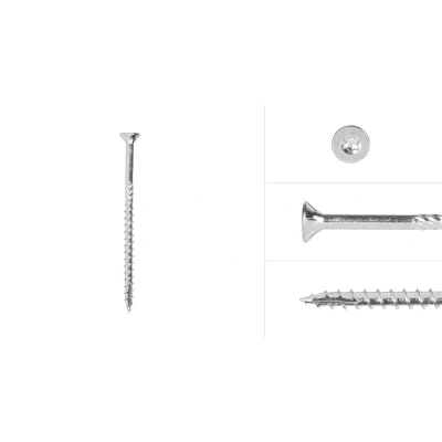 Afbeelding van Wovar Spaanplaatschroeven Verzinkt 4.5 x 70 mm Torx 25 met snijpunt Doos 200 Stuks