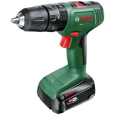 Afbeelding van Bosch Home and Garden 06039D810C Accu klopboor/schroefmachine 18 V 1.5 Ah Li ion Incl. accu, lader, koffer, accessoires