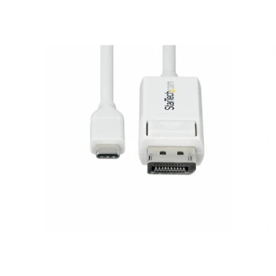 Afbeelding van StarTech.com 2m USB C naar DisplayPort 1.2 Kabel 4K 60Hz, Bidirectionele DP / Omkeerbare Adapter Kabel, Thunderbolt Compatibel, Wit