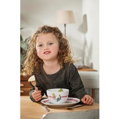 Afbeelding van Zilverstad Dinner set Princess 5 pcs porcelain / s/s