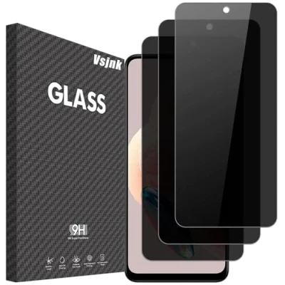 Afbeelding van Vsjnk Gehard glas, compatibel met Xiaomi Redmi Note 12 4G/5G, screenprotector, anti spion, 3 stuks, HD 9H, hardheid, krasbestendig glas voor