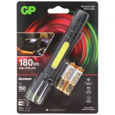 Afbeelding van Zaklamp GP C33 150lumen incl. 2x AA 1.5V batterijen