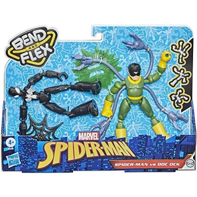 Image de Pack de 2 Figurines Spiderman Bend and Flex Spider Man Vs Doc Ock
