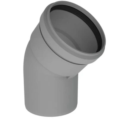 Afbeelding van Burgerhout Bm pp kunststof rookgasafvoerbocht 100mm 43/45
