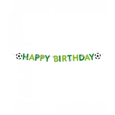 Afbeelding van Voetbal World Happy Birthday Letterslinger 2,5mtr per stuk
