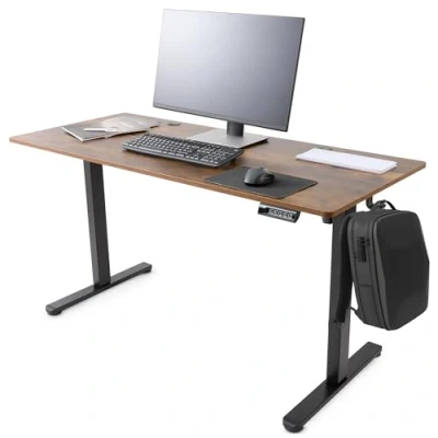 Afbeelding van AREBOS in hoogte verstelbaar elektrisch bureau 140 x 60 cm met geheugenfunctie