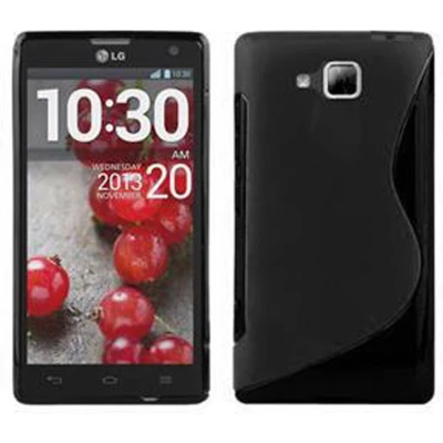 Afbeelding van Cadorabo Hoesje geschikt voor LG L9 II in ZWARTE OXIDE Beschermhoes gemaakt van flexibel TPU silicone Case Cover