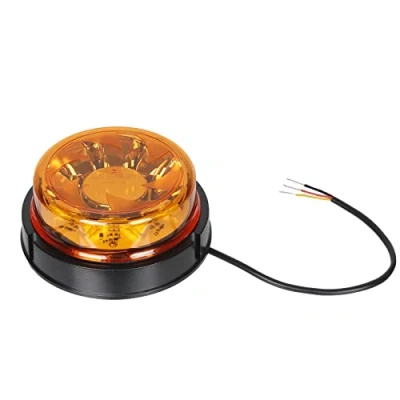 Afbeelding van Qiping Zwaailicht, oranje, tractor, 12 V, 24 waarschuwingslichten, amber, stroboscooplicht, noodgevallen, IP65, waterdicht, E merk, goedkeuring vast te schroeven