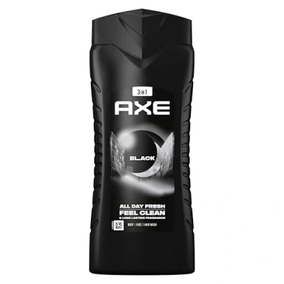 Afbeelding van Axe XL 3in1 Bodywash Black (4 x 400ml)