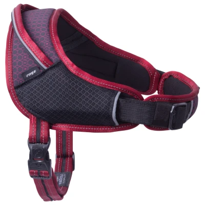 Afbeelding van Rogz Air Tech Sport Tuig Zwart&amp;Donkerrood Hondenharnas M/L