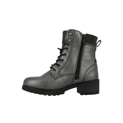Afbeelding van Mustang Veterboots, Dames, Maat: 37, Gris métallisé Kunststof