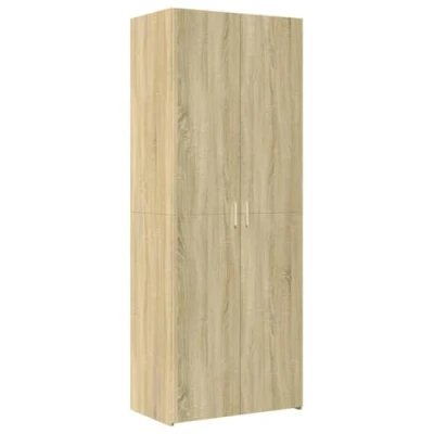 Afbeelding van vidaXL Hoge kast 70x42,5x185 cm bewerkt hout sonoma eikenkleurig