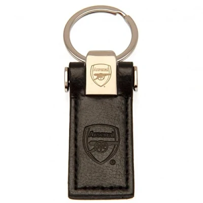 Afbeelding van EPL Arsenal Executive sleutelhanger van leer, met geschenkdoos, Eén maat, Bruin