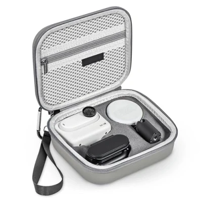 Afbeelding van Tomat Draagtas voor Insta360 GO 3S Action opbergtas, mini beschermhoes compatibel met 3S/3 actiecamera accessoires, grijs, reizen, grijs., Reizen