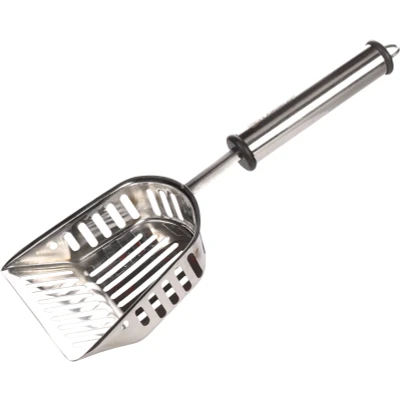 Afbeelding van Flamingo Ian Kattenbakschep Katten Inox 31,5x14,2x4cm 1st 132984