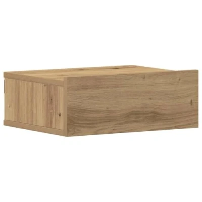 Afbeelding van vidaXL Nachtkastje zwevend 40x32x15 cm bewerkt hout artisanaal eiken