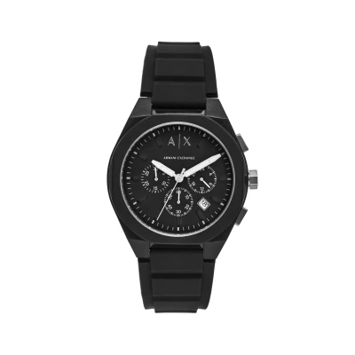 Afbeelding van Armani Exchange Watch Chronograaf, Heren, Maat: One Size, Black