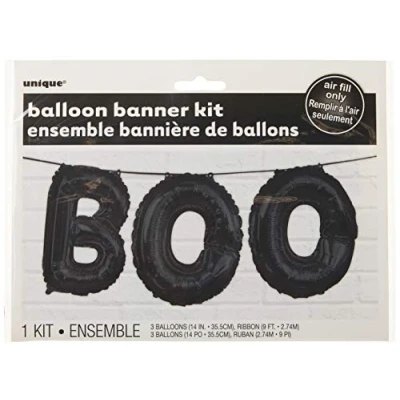 Afbeelding van Unique Party 52146 ballonbanner set, zwart