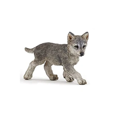 Afbeelding van Papo figuren om te verzamelen babywolf bosdieren katten voor kinderen meisjes en jongens vanaf 3 jaar