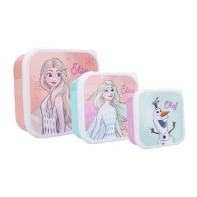 Afbeelding van My sweety pop set van 3 broodtrommels broodtrommel lunchbox ijskoningin voor kinderen kleuterschool school vakantie maaltijd 11,5 cm meisjes cadeau idee
