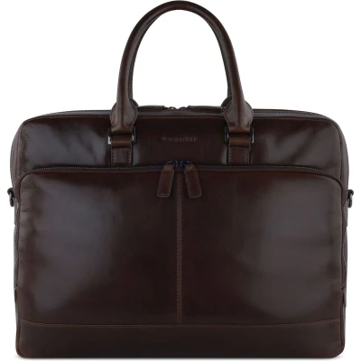 Afbeelding van bugatti Romano Laptoptas, Heren, Maat: One Size, Braun