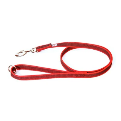 Afbeelding van Anti Slip Hondenriem Rood Met Extra Ring 20MM x 1.2M