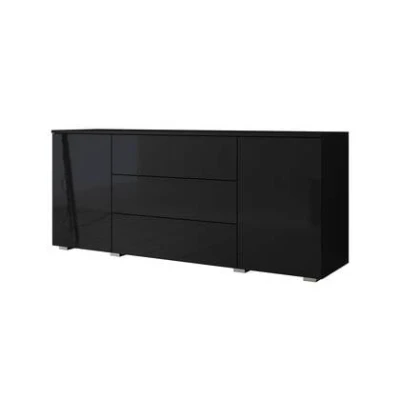 Afbeelding van Meubella Dressoir Pure Zwart 150 cm