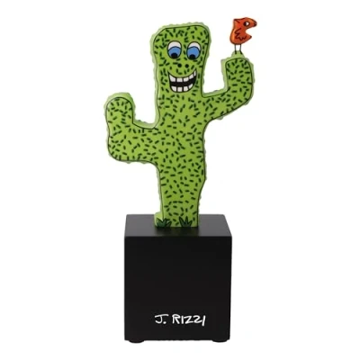 Afbeelding van Goebel James Rizzi Decoratief beeld / figuur Desert Life Porselein 21cm cactus