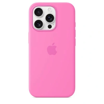 Afbeelding van Apple Siliconen hoesje met MagSafe (Apple iPhone 16 Pro), Smartphonehoes, Roze
