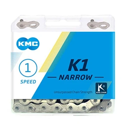 Afbeelding van KMC Ketting 1/2 3/32 100L K1 Narrow Silver BMX/Track