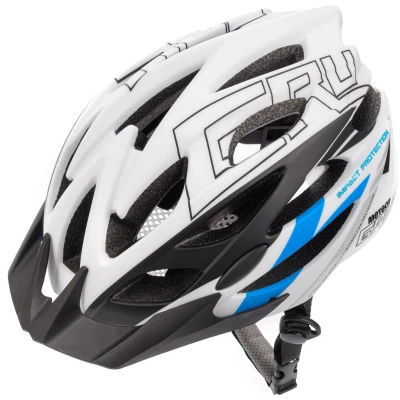 Afbeelding van Meteor Fietshelm Gruver M 55 58 cm wit/zwart/blauw