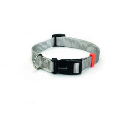 Afbeelding van Honden halsband nylon grijs 10x 20 30