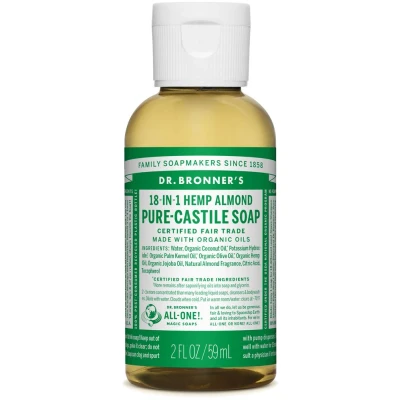 Afbeelding van Dr. Bronner&#039;s Gel Amande Savon de Castille pur 18 en 1