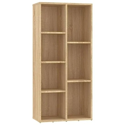 Afbeelding van Boekenkast 50x25x106 cm bewerkt hout sonoma eikenkleurig