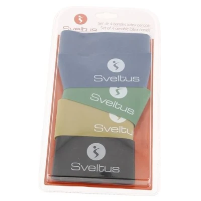 Image de Elastiband Sveltus Set de 4 bandes latex Multicolor Taille : Unique