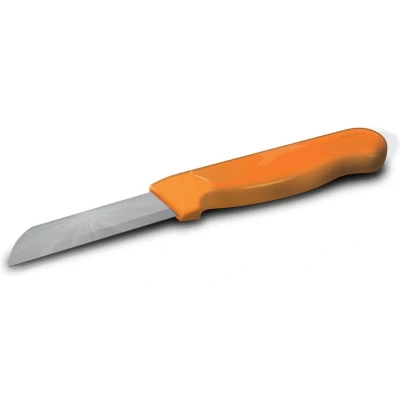 Afbeelding van Solingen Schilmesje Robuust Handvat RVS Glad 16 cm met &quot;Blade Cover&quot; Oranje