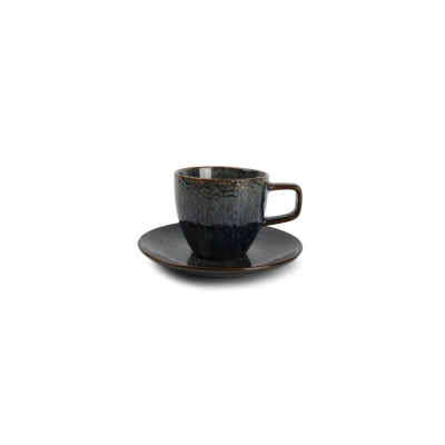 Afbeelding van Salt &amp; Pepper Kop 20 cl en schotel Mielo Saffier